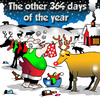 Cartoon: The other days (small) by toons tagged christmas santa north pole reindeers laundry washing dry cleaning