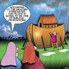Cartoon: Weather forecast (small) by toons tagged noahs,ark,weather,forecast,biblical,proportions,bible,stories