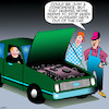 Cartoon: Whining husband (small) by toons tagged complaining,whining,car,repairs,mechanic