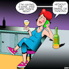 Cartoon: Wine dine and dance (small) by toons tagged wine,dining,dancing,night,in,singles