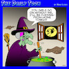 Cartoon: Work from home (small) by toons tagged witches,curse,work,from,home