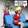 Cartoon: Zombie (small) by toons tagged zombies,boyfriend,brainy,girls