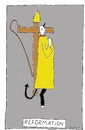 Cartoon: Reformation (small) by Müller tagged papst,pope,rücktritt,reformation,ratzinger,vatikan
