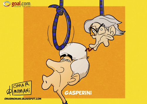 Cartoon: Gallows for Gasperini (medium) by omomani tagged gasperini,inter,milan,italy,moratti,serie