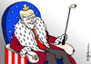 Cartoon: King Donald (small) by Pfohlmann tagged karikatur,cartoon,2016,color,farbe,global,usa,trump,könig,king,wahl,wahlsieger,wahlsieg,republikaner,golf,golfschläger,golfspieler,brüste,busen,thron,sexist,sexismus