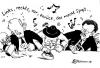 Cartoon: Schunkel-CSU (small) by Pfohlmann tagged csu,rauchverbot,nichtraucherschutz,huber,beckstein,