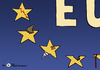 Cartoon: Sterne mit Macken (small) by Pfohlmann tagged karikatur,color,farbe,2011,schuldenkrise,europa,euro,eu,sterne,regierungswechsel,regierungskrise,eurozone,euroländer,griechenland,italien,portugal,schulden,krücken,pflaster