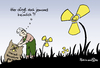 Cartoon: Unkraut (small) by Pfohlmann tagged atomenergie,kernenergie,energiepolitik,atomausstieg,laufzeit,verlängerung,unkraut,dünger,garten,blumen,blüten