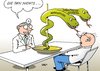 Cartoon: Arzt (small) by Erl tagged arzt,organspende,liste,schiebung,pharmavertreter,korruption,medikament,verschreibung,patient,angst,äskulapnatter,schlange,medizin