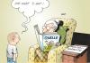 Cartoon: den einen hilft man... (small) by Erl tagged rente,garantie,rentner,junge,krise,sicherheit,kredit,quelle,katalog