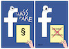 Cartoon: Facebook (small) by Erl tagged politik,internet,social,media,facebook,hass,kommentare,fake,news,recht,gesetz,egal,werbeeinnahmen,stornierung,kunden,reaktion,karikatur,erl
