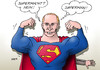 Cartoon: Putin (small) by Erl tagged putin,russland,usa,eu,supermacht,anspruch,superman,macht,machtstreben,ukraine,einfluss,zwang,stärke,aufstand,demokratie,europa