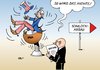 Cartoon: USA (small) by Erl tagged usa,kreditwürdigkeit,schulden,wirtschaft,wirtschaftsleistung,schuldenabbau,innepolitik,streit,demokraten,republikaner,tea,party,rodeo