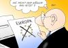 Cartoon: Wählermeinung (small) by Erl tagged europa,wahl,eu,ablehnung,zustimmung,urne