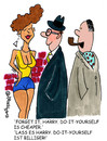 Cartoon: Do it yourself (small) by EASTERBY tagged ladies,men