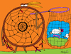 Cartoon: Dream Catcher (small) by Munguia tagged dream,catcher,sheep,indian,munguia,costa,rica,caricaturas