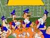 Cartoon: Mail Game (small) by Munguia tagged letters,mail,box,man,cartas,carteros,munguia,costa,rica,humor,grafico,caricatura,arte,dibujo,poker,as,black,jack