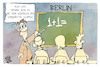 Cartoon: Berlin-Wahl (small) by Kostas Koufogiorgos tagged karikatur,koufogiorgos,berlin,wahl,rechnen,stimmzettel,demokratie,lehrer,mathe