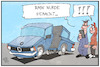 Cartoon: BMW gehackt (small) by Kostas Koufogiorgos tagged karikatur,koufogiorgos,illustration,cartoon,bmw,hacker,angriff,cyber,spionage,krieg,automobil,digital