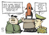Cartoon: Briefbombe (small) by Kostas Koufogiorgos tagged bombe,briefbombe,gauck,bundespräsident,nordkorea,rakete,konflikt,karikatur,kostas,koufogiorgos
