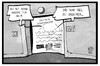 Cartoon: Bundesanleihen sind sicher (small) by Kostas Koufogiorgos tagged karikatur,koufogiorgos,illustration,cartoon,bundesanleihen,staatsanleihe,deutschland,rendite,sicherheit,wirtschaft,geld,bank,ezb,negativzinsen,zinsen