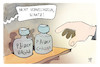 Cartoon: Corona-Medikament (small) by Kostas Koufogiorgos tagged karikatur,koufogiorgos,illustration,cartoon,corona,pfizer,viagra,pharmazie,medikament
