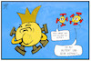 Cartoon: Corona-Mutationen (small) by Kostas Koufogiorgos tagged karikatur,koufogiorgos,illustration,cartoon,mutation,corona,covid,virus,napoleon,angeber,pandemie,gesundheit,krankheit