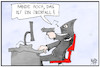 Cartoon: Cyberattacke (small) by Kostas Koufogiorgos tagged karikatur,koufogiorgos,illustration,cartoon,cyberattacke,kriminalität,computer,hacker,angriff