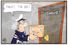 Cartoon: Darknet (small) by Kostas Koufogiorgos tagged karikatur,koufogiorgos,illustration,cartoon,darknet,polizei,internet,kriminalität,verhaftung,polizist