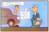 Cartoon: Dieselgate (small) by Kostas Koufogiorgos tagged karikatur,koufogiorgos,illustration,cartoon,vw,volkswagen,dieselgate,ersatz,schadenersatz,diesel,modellauto