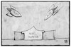 Cartoon: Friedensnobelpreis (small) by Kostas Koufogiorgos tagged karikatur,koufogiorgos,illustrtion,cartoon,frieden,nobelpreis,trump,kim,atomwaffen,ican,preisverleihung,angriff,usa,nordkorea,konflikt,nuklear,rakete,oslo,nobelkomitte