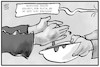 Cartoon: Hände waschen (small) by Kostas Koufogiorgos tagged karikatur,koufogiorgos,illustration,cartoon,seife,corona,hände,waschen,pontius,pilatus,kreuzigung,christus,karfreitag,virus,hygiene,pandemie