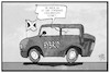 Cartoon: Hybride Verkehrspolitik (small) by Kostas Koufogiorgos tagged karikatur,koufogiorgos,illustration,cartoon,hybrid,verkehrspolitik,auto,jamaika,einigung,sondierung,koalition,gruene,fdp,union,cdu,csu