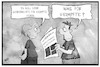 Cartoon: Impfprivilegien (small) by Kostas Koufogiorgos tagged karikatur,koufogiorgos,illustration,cartoon,corona,sonderrechte,impfung,impfstoff,pandemie,gespräch,zeitung,ethikrat
