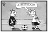 Cartoon: Italien gewinnt (small) by Kostas Koufogiorgos tagged karikatur,koufogiorgos,illustration,cartoon,schiedsrichter,fussball,italien,halbfinale,europameisterschaft,em,niederlage,sport