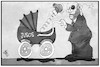 Cartoon: Jusos (small) by Kostas Koufogiorgos tagged karikatur,koufogiorgos,illustration,cartoon,jusos,schulz,spd,wehren,kinderwagen,kind,jungsozialisten,sozialdemokratie