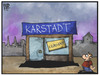 Cartoon: Karstadt (small) by Kostas Koufogiorgos tagged karikatur,koufogiorgos,illustration,cartoon,karstadt,kaufhaus,verkauf,insolvenz,wirtschaft,einzelhandel