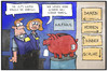 Cartoon: Konjunktur (small) by Kostas Koufogiorgos tagged karikatur,koufogiorgos,illustration,cartoon,gfk,konsum,klima,konsumklimaindex,konjunktur,kaufhaus,einkaufen,sparen,sparschwein,ladenhüter