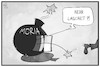 Cartoon: Laschet besucht Moria (small) by Kostas Koufogiorgos tagged karikatur,koufogiorgos,illustration,cartoon,moria,laschet,lesbos,flüchtlingslager,flüchtlingspolitik,griechenland,europa,eu