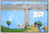 Cartoon: Marode Brücken (small) by Kostas Koufogiorgos tagged karikatur,koufogiorgos,illustration,cartoon,brücke,sicherheit,autobahn,strasse,infrastruktur,auto,verkehr