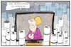 Cartoon: Merkels Ansprache (small) by Kostas Koufogiorgos tagged karikatur,koufogiorgos,illustration,cartoon,merkel,ansprache,fernseher,toilettenpapier,klopapier,bundeskanzlerin,corona,covid