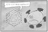 Cartoon: Schnee vs. Corona (small) by Kostas Koufogiorgos tagged karikatur,koufogiorgos,illustration,cartoon,schnee,wetter,corona,virus,kristall,winter,rampenlicht,aufmerksamkeit,pandemie,wintereinbruch