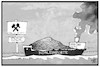 Cartoon: Steinkohlen-Abschied (small) by Kostas Koufogiorgos tagged karikatur,koufogiorgos,illustration,cartoon,steinkohle,zeche,bottrop,prosper,haniel,kohle,energie,arbeit,ruhrgebiet
