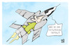 Cartoon: Taurus (small) by Kostas Koufogiorgos tagged karikatur,koufogiorgos,taurus,marschflugkörper,scholz,warten,entscheidung