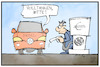 Cartoon: VW-Dieselfahrer (small) by Kostas Koufogiorgos tagged karikatur,koufogiorgos,illustration,cartoon,vw,volkswagen,urteil,entschädigung,fahrer,diesel,schadensersatz,tanken,geld,dieselgate,abgas,skandal