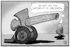 Cartoon: Waffenrecht (small) by Kostas Koufogiorgos tagged karikatur,koufogiorgos,illustration,cartoon,waffenrecht,michel,kanone,hass,hetze,prävention,populismus,polarsierung