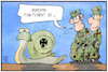 Cartoon: Wehrbericht (small) by Kostas Koufogiorgos tagged karikatur,koufogiorgos,illustration,cartoon,wehrbericht,bundeswehr,soldat,schnecke,reformtempo,armee,militär,verteidigung
