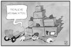 Cartoon: Weihnachtspakete (small) by Kostas Koufogiorgos tagged karikatur,koufogiorgos,illustration,cartoon,paket,weihnachten,bote,weihnachtsbaum,arbeit,ueberlastung,erschoepfung