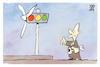 Cartoon: Windkraft (small) by Kostas Koufogiorgos tagged karikatur,koufogiorgos,scholz,windrad,ampel,windkraft,energie,strom,energiewende