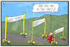Cartoon: Zukunft der SPD (small) by Kostas Koufogiorgos tagged karikatur,koufogiorgos,illustration,cartoon,spd,hürde,demokratie,rennen,zukunst,laufen,stichwahl,vorsitz